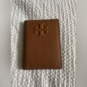 Tory Burch brown logo wallet